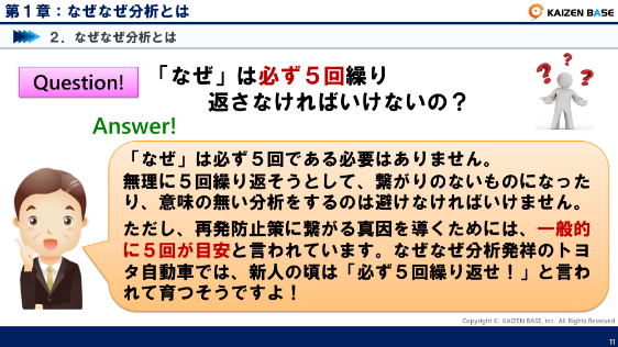 m-001　真因を特定して再発ゼロ！なぜなぜ分析の進め方