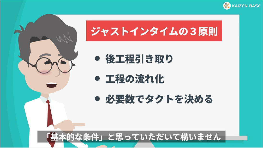 ４：ジャストインタイムの３原則と後工程引き取り